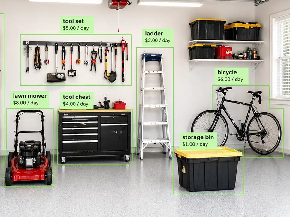 Garage scanner in use